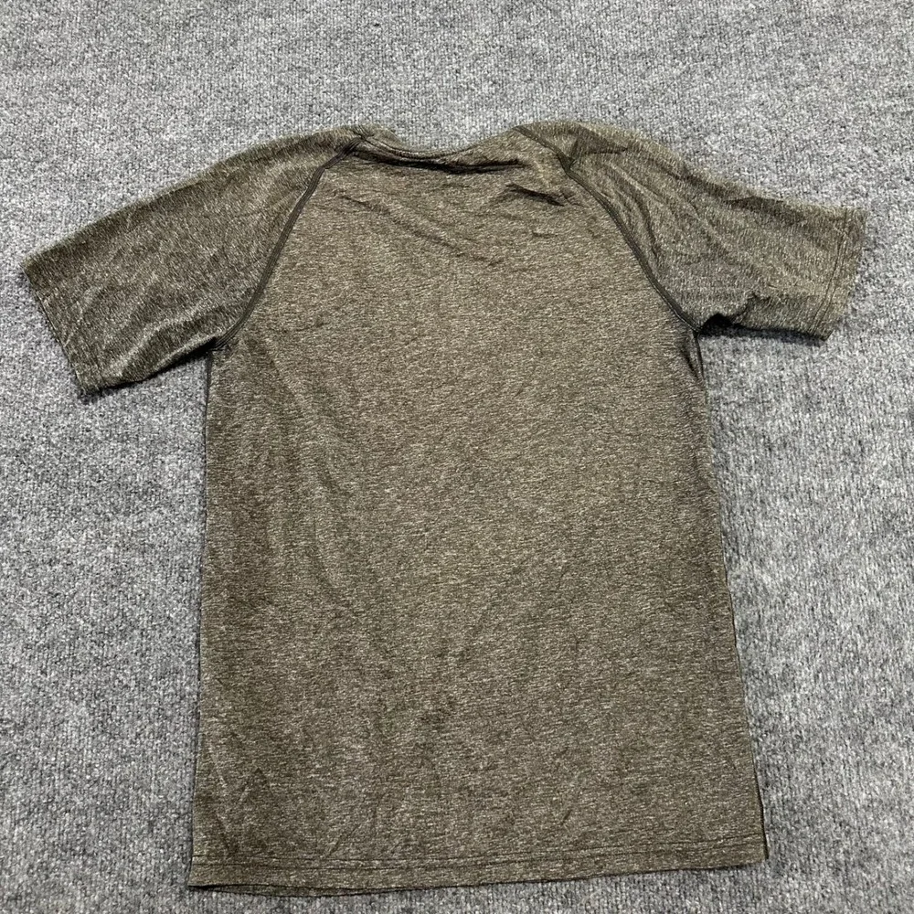Adidas T-Shirt Mens Size S Gray Ultimate Tee Heathered Graphic Logo Athletic